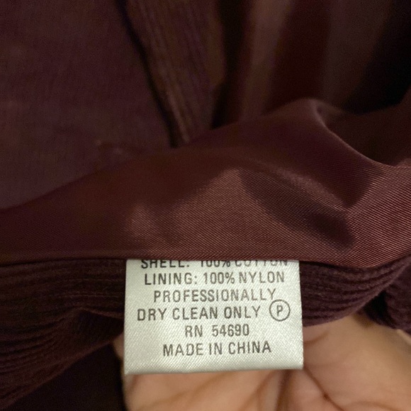 Licorice X Women’s Burgundy Corduroy Blazer Jacket - Picture 4 of 5